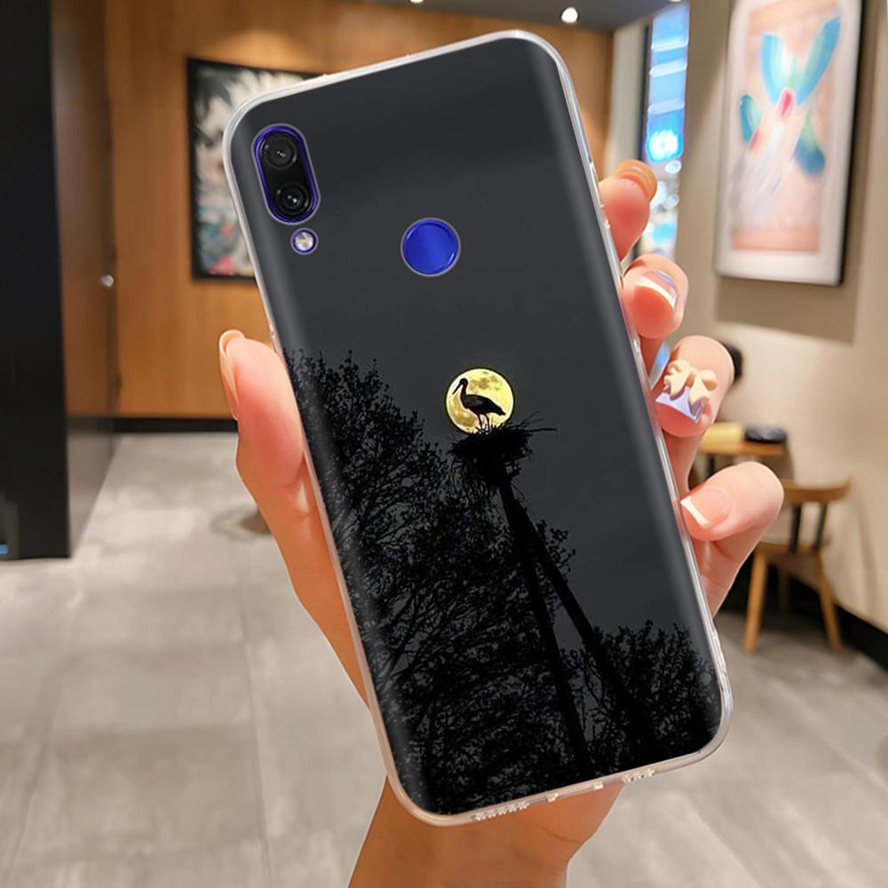 Мягкий чехол для Xiaomi Redmi Note 7 Чехол Цветы Мягкий ТПУ Силиконовый Чехлы для Телефона на Redmi Note7 Pro Защитная Задняя Крышка Fundas