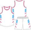 Digital printing basketball jersey set men's and women's game sports jersey training camp team full body printing personalized jersey customization