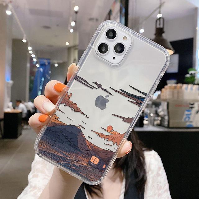 Korean Sunset Scenery Phone Case For Iphone 11 Case Iphone 13 12 14 Pro Max Mini X Xr Xs Max Se 2020 7 8 Plus Shockproof Celular