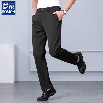 Мужские брюки прямого кроя в стиле business casual с охлаждающим эффектом