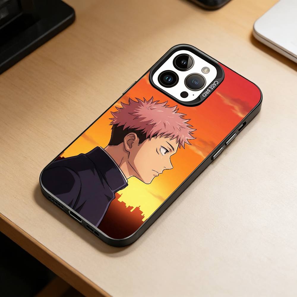 Cute I-Itadori Yuji Phone Case For iPhone 17,16,15,14,13,12,11 Plus,Pro Max,XS,Colorful Silver Black Cover