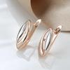 1 пара роскошных простых глянцевых женских серег золотого и серебристого цвета, двухцветных повседневных модных изысканных украшений для вечеринок