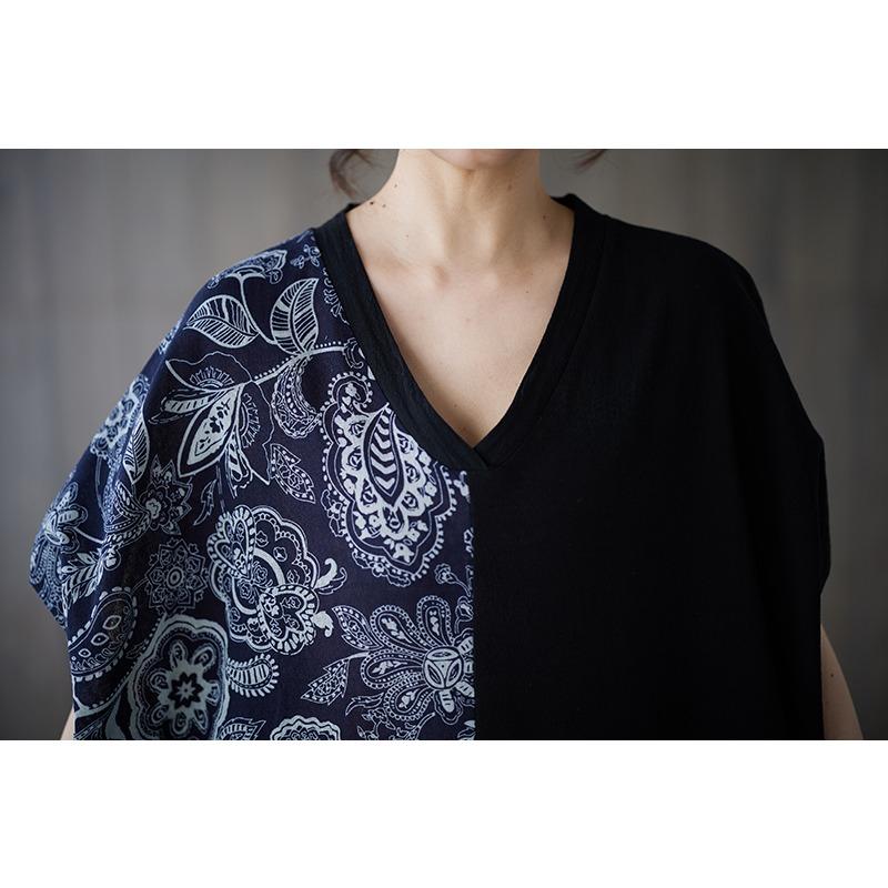 DIMANAF 2025 Новое летнее платье больших размеров Женское винтажное платье с принтом Свободное повседневное платье Длинное льняное платье Макси