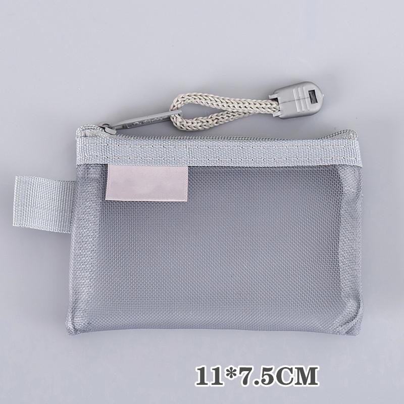 Мини-прозрачная нейлоновая сетчатая сумка для карт, органайзер для кредитных карт, портативный кошелек для монет, губная помада, сумка для хранения ключей с линией передачи данных