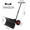 Wheeled Push Snow Shovel