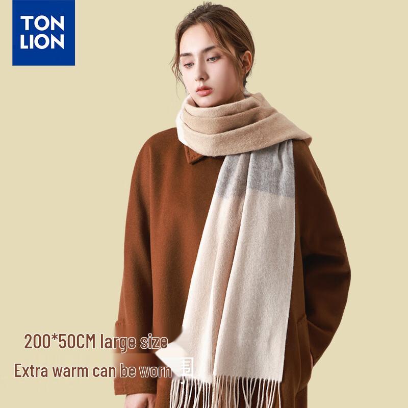 Women's 100% Wool Long Warm Scarf & Shawl