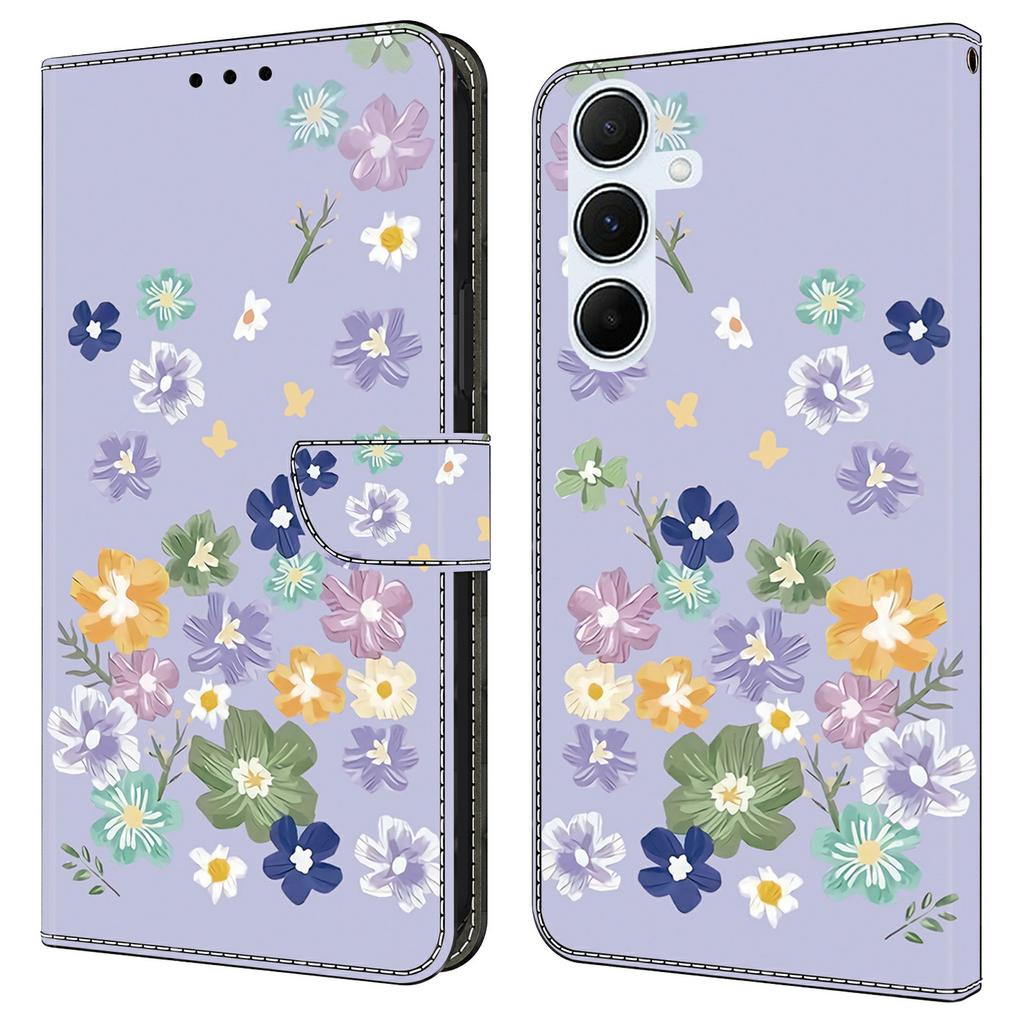 Чехол для Samsung Galaxy A16 5G/4G с печатью узора, противоударный кожаный чехол-книжка с кошельком для телефона