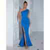 Elegant Off-Shoulder Split Hem Maxi Dress Women 2025 Formal Party Graduation Evening Wear