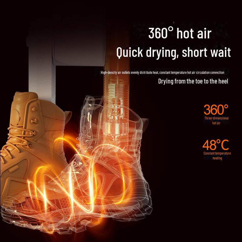 Бытовая сушилка для обуви Quick-Dry с таймером – теплая и компактная для использования в общежитии