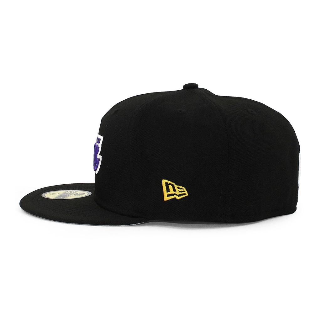 New Era Cap 59FIFTY Los Angeles Lakers NBA TEAM BASIC FITTED CAP LOS ANGELES LAKERS Black Basketball Rui Hachimura LeBron James Luka Doncic 5950 Sz 7