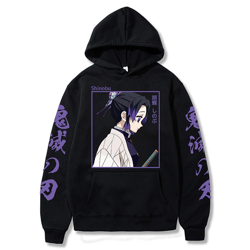 Fashion Japanese Anime Kamado Nezuko Demon Slayer Cool Women Hoodie Funny Winter Casual Cartoon Long Sleeve Sweatshirt