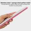 Half Moon Stainless Steel Nail File Base with Disposable Pad Function for Hygienic Professional Quality Home Manicures