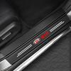 AADW1 Car Door Threshold Strips Car Trunk Rear Bumper Protective Carbon fiber Leather Stickers For Kia Sportage Ceed Picanto Niro K5