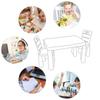 children's table + 2 chairs plastic - light green