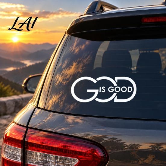 Car Body Trim Stickers God Is Good Sticker Reflective Waterproof PVC Decal Automotive Styling Decals Sunproof Exterior Decoration Accessories