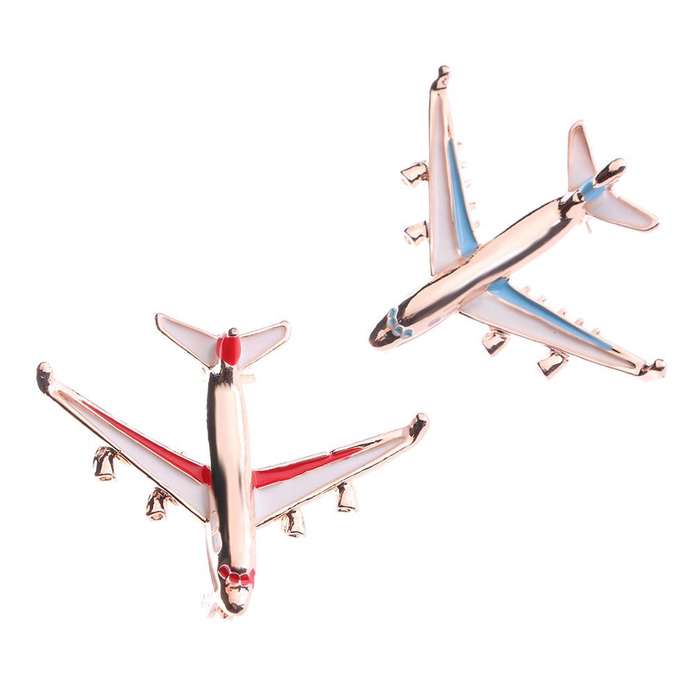 New Fashion Enamel Zinc Zinc Alloy Plane Airplane Pins Badge Jewelry Brooch