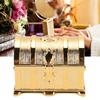 Golden European Style Retro Treasure Chest Jewelry Box Pirate Style Jewelry Container