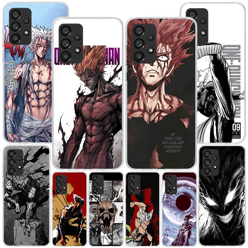 One P-Punch-Man Garou Phone Case For Samsung Galaxy A52 A32 A22 A12 A51 A31 A50S A30S A20S A10S Note 20 Ultra 10 Plus S10 A72 A7