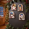 Magnetic Window Frame Refrigerator Sticker Wooden Christmas Fridge Magnet  Kitchen Decor
