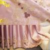 European Style Curtains Thickened Embroidered Curtains Bedroom Full Blackout Insulation Living Room Bay Window Curtain Rod
