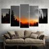 5 Pieces Wall Art Canvas Star Movie Painting Decorative Frames Home Living Room Decoration Posters and Prints On the Wall No Frame