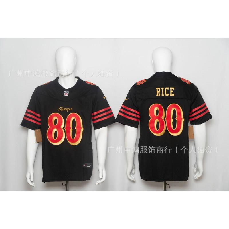 Mens San Francisco 49ers NFL Third Generation Rugby Jersey Embroidered Football Shirt