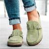 2024 Flats Shoes Women Summer Spring Sandals Fashion Solid Buckle Women Flats Shoes Casual Beach Ladies Plus Size Summer Shoes 8
