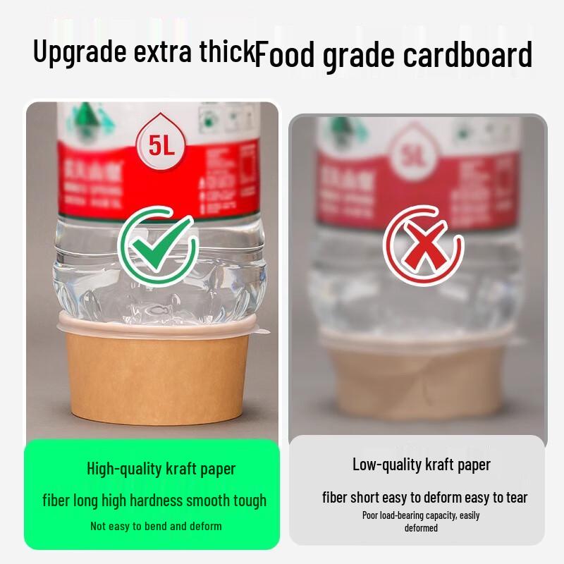 1300ml Disposable Kraft Paper Food Container