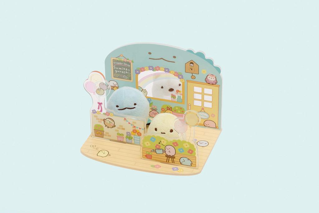 San-X Sumikkogurashi Sumikkogurashi Collection Серия Работа Игра Сцена Акриловая подставка Флорист FR72601