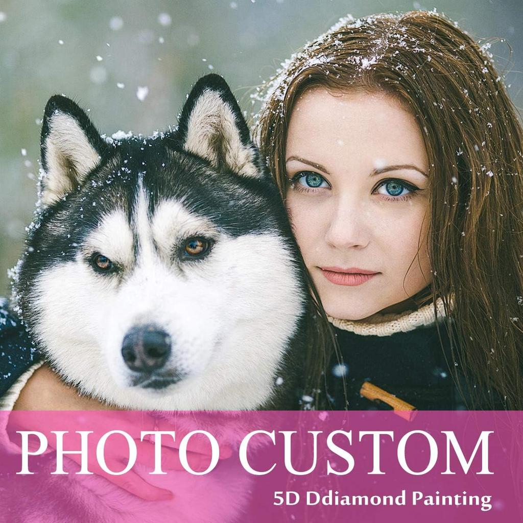 5D DIY Photo Custom Diamond Painting Cross Stitch Full Round Diamond Embroidery Art Kit Home Decoration Diy Gift