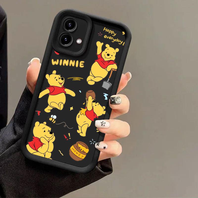 Winnie The Pooh Case for Motorola Moto Edge 70 60 Fusion 50 Pro 40 Neo G06 G56 G86 G85 G84 G75 G56 G53 G52 G30 G14 Silicon Cover