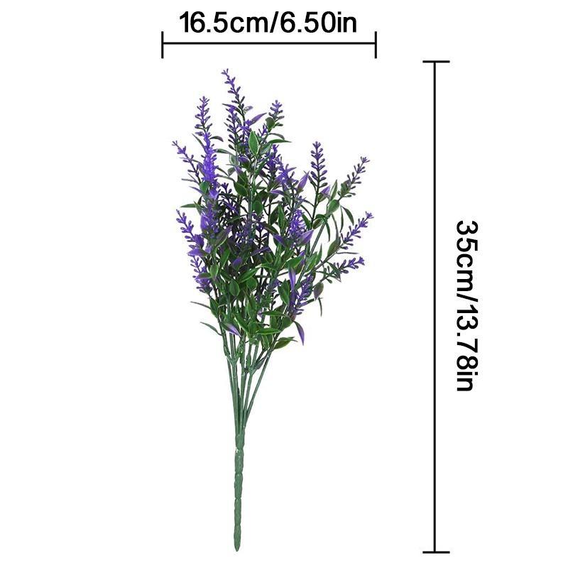 Искусственные цветы лаванды, пластиковые растения. Лаванда на открытом воздухе, в помещении, искусственные цветы, украшение дома, вечеринка, свадьба, сад, офис, украшение террасы.