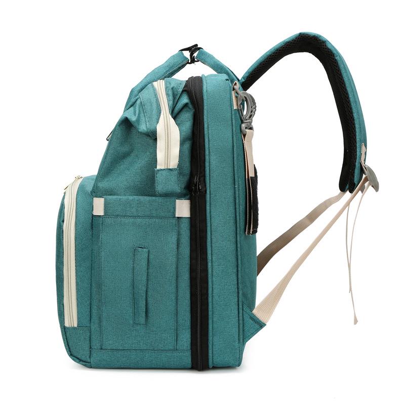 Multifunctional Diaper Backpack & Folding Baby Bed Combo - Stylish 2020 Design for Moms