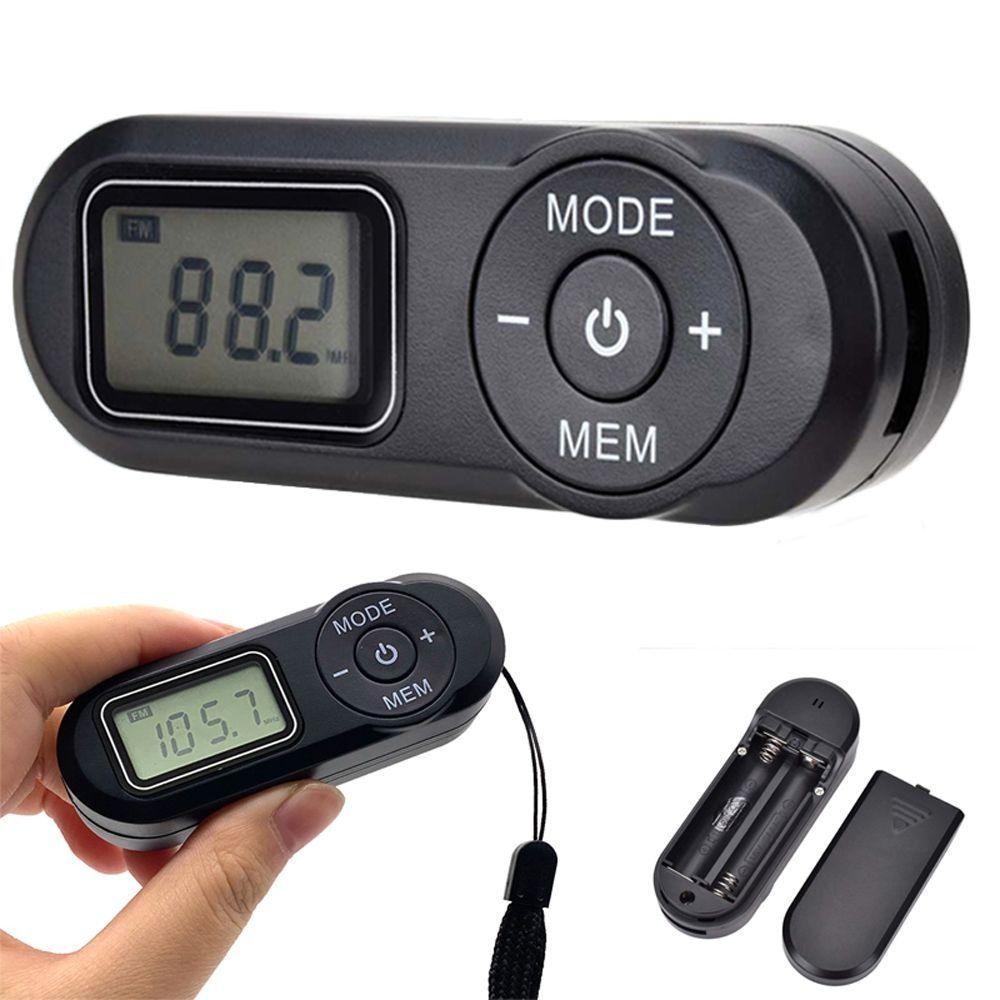 LCD Display Digital Display FM Receiver Mini Retro FM Player Practical Portable FM Radio Walking