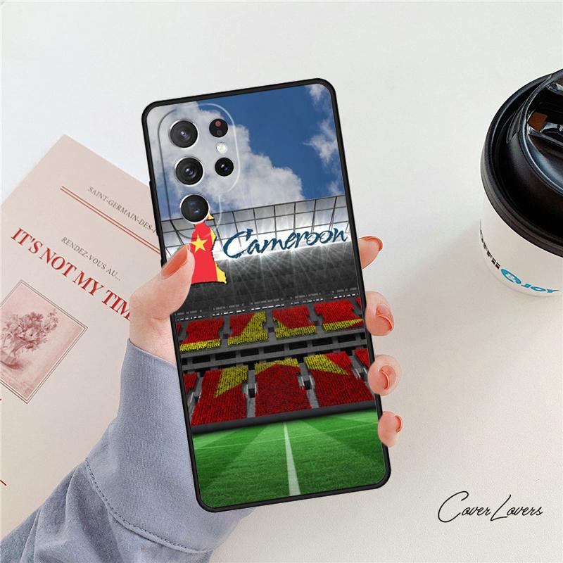 Чехол для телефона с флагом Камеруна Для Samsung Galaxy S24 S25 S23 S22 Ultra Note 10 20 Plus S20 S21 FE Чехол