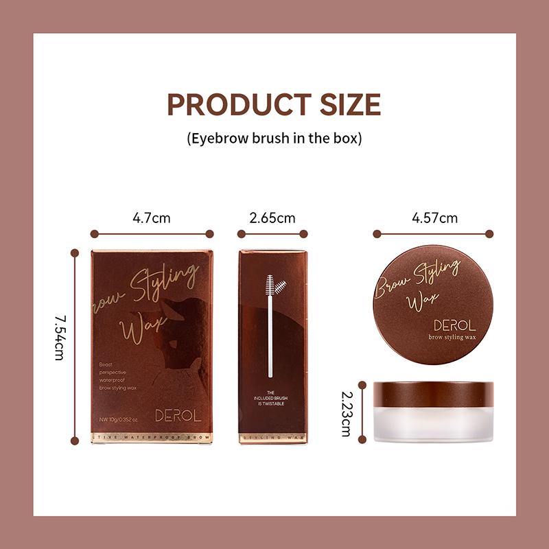 Waterproof Eyebrow Styling Wax Makeup Quick-drying Lasting Brow Pomade Setting Cream Natural Wild Eyebrow Sculpt Soap Cosmetic