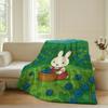 Мультяшное милое одеяло M-Miffy Теплое Мягкое Подходит для Спальни Дивана Кровати Гостиной Офиса Путешествий Кемпинга Подарки
