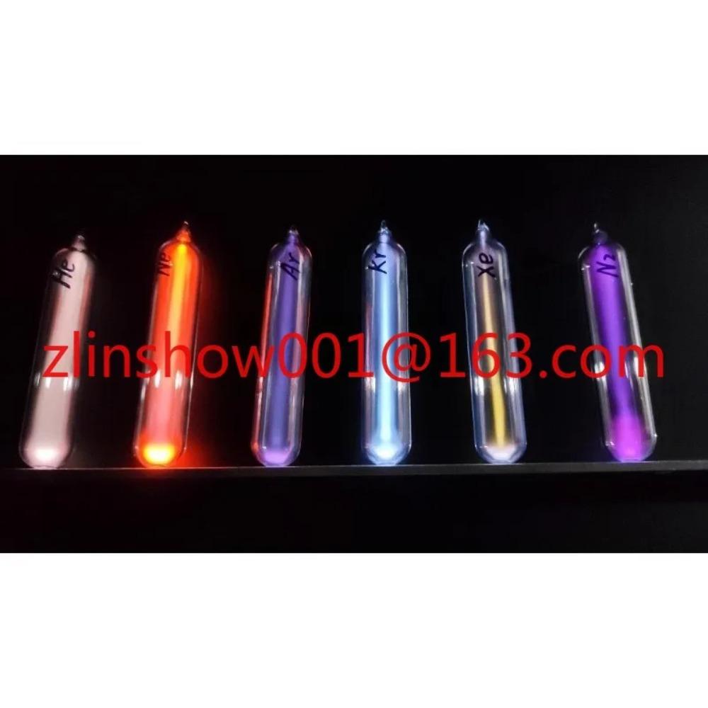 1/5/6/8/9/10 Rare Luminous Gas in Sealed Glass 99.999% Pure Helium Neon Argon Xenon Oxygen Nitrogen Hydrogen Element Collection
