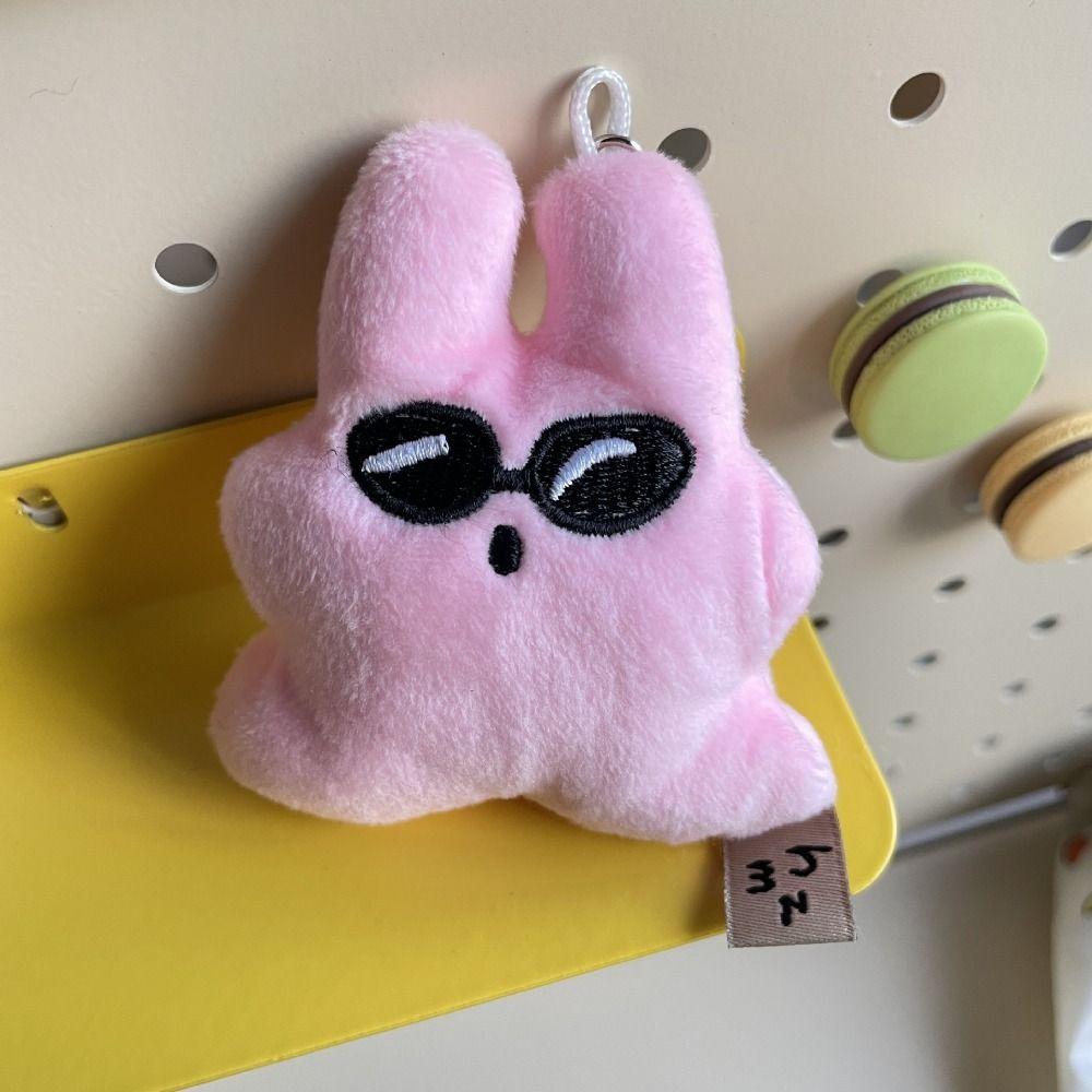 Long Hair Dog Plush Doll Keychain Hug Bear Dolphin Pendant Funny Animal Key Chain Car Key Pendant
