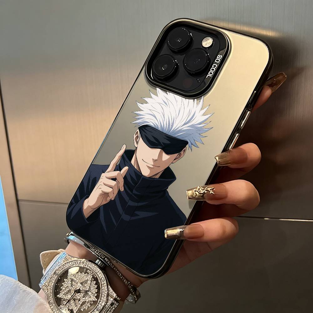 J-Jujutsu K-aisen-opular characters Phone Case For IPhone17 16 11 12 13 14 15 16 Pro Max Plus Cover Colored Silver Funda Bumber