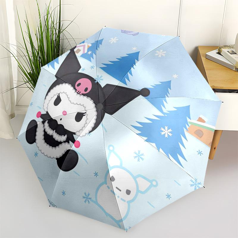 1pc Winter Wonderland Umbrella with Plastic Handle, Suitable for All Seasons Outdoor YUSAN374