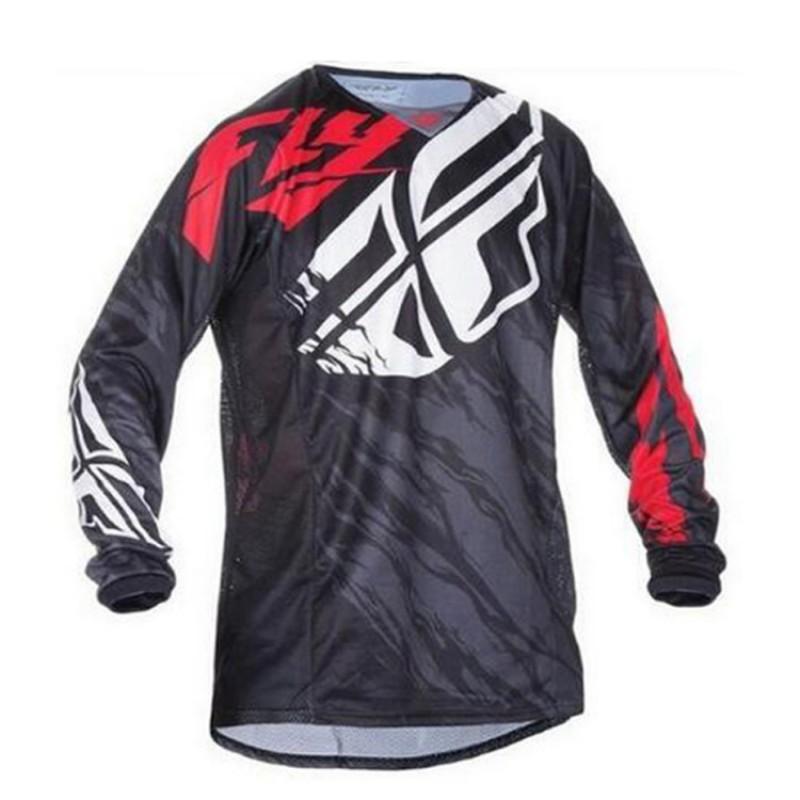 Mens Long Sleeve Mountain Bike Jersey Cycling Apparel Downhill Trail Riding Breathable Quick Dry