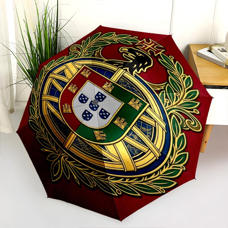 Regal Emblem Design Folding umbrella Suitable for all seasons 8 paraphenoid bones Umbrella Gift travel