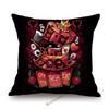 Alice Wonderland Mad Hatter Cartoon Art Tea Time Cartoon Sofa Throw Pillow Case Cotton Linen Car Bench Chair Cushion Cover