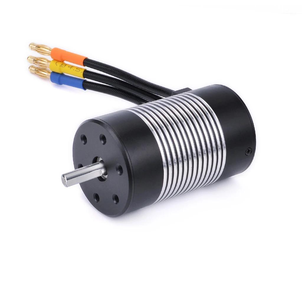 Supass Hobby Rocket 3660 3.175mm Shaft Waterproof Brushless Motor KK 80A ESC T Plug for 1/10 RC Car Model Toy Parts WLtoy 12428