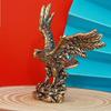 Латунная статуэтка орла, китайский талисман фэн-шуй, миниатюрная скульптура животного для украшения дома
