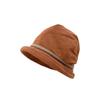 Temperament Corduroy Pullover Cap Solid Color Anti-cold Bucket Hat Winter Fisherman Hat  Daily