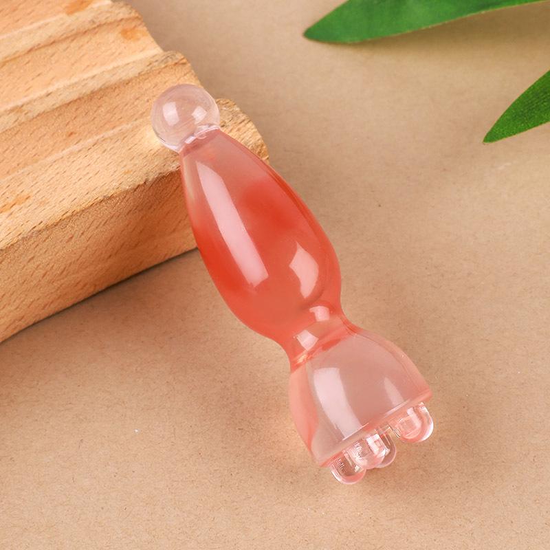 Small Lotus Seedpod Gua Sha Face Massage Stick and Meridian Brush