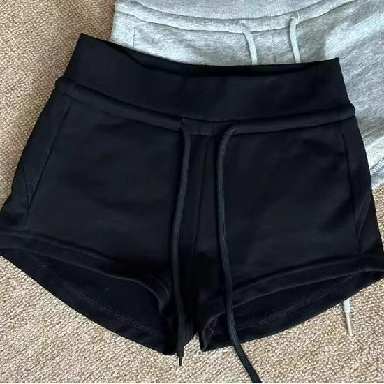 Женские повседневные шорты с высокой талией, утягивающие ягодицы, с эластичной талией на кулиске, 2025