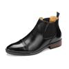 Мода Мода Мужские Черные Коричневые Заостренные Деловые Повседневные Ботильоны Мужские Зимние Высокие Новинка Удобные Кожаные Ботинки Челси